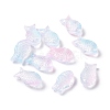 Transparent Spray Painted Glass Beads GLAA-I050-10H-1