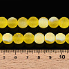 Frosted Transparent Glass Beads Strands GLAA-T032-T10mm-MBB11-4