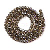 Electroplate Glass Beads Strands EGLA-A034-T6mm-B19-3