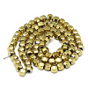 Electroplate Non-magnetic Synthetic Hematite Beads Strands G-T061-50B-2