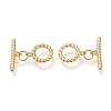 Brass Toggle Clasps KK-F820-03A-G-1
