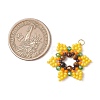 Glass Seed Beaded Pendants PALLOY-MZ01241-01-2