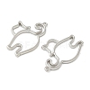 Alloy Open Back Bezel Pendants FIND-L025-02P-2