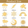 9Pcs 9 Styles Nickel Decoration Stickers DIY-WH0450-048-2