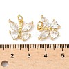 Brass with Cubic Zirconia Pendants KK-Q068-05G-3