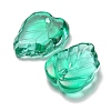 Autumn Theme Two-Tone Transparent Glass Charms GLAA-YW0001-53E-6