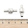 304 Stainless Steel European Clasps STAS-Z115-04P-08-3