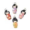 Alloy Enamel Pendants FIND-C037-17P-1