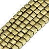 Electroplate Non-magnetic Synthetic Hematite Beads Strands G-S352-78-1