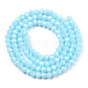 Electroplate Glass Beads Strands EGLA-A034-P3mm-A25-2