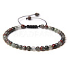 Adjustable Women's Bloodstone Beaded Bracelet CN3407-8-1