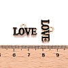 Valentine's Day Theme Alloy Enamel Pendants ENAM-T020-50D-01-3