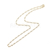 Brass Figaro Chains Necklace for Women X-NJEW-P265-28G-2