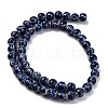 Handmade Blue and White Porcelain Beads Strands PORC-I027-02C-2
