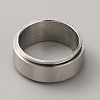 304 Stainless Steel Plain Rotating Finger Ring RJEW-WH0011-10A-P-2