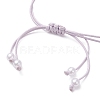 4Pcs 4 Colors Star Freshwater Shell Charm Bracelets BJEW-JB12415-5