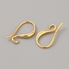 Brass Earring Hooks KK-WH0011-45G-2