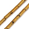Electroplated Natural Lava Rock Beads Strands G-K388-03A-01-3