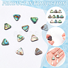 10Pcs Natural Abalone Shell/Paua Shell Beads SSHEL-BC0001-29-4