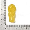 Natural Yellow Agate Carved Pendants G-K349-04B-3