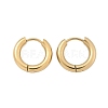Ion Plating(IP) 304 Stainless Steel Huggie Hoop Earrings X-EJEW-F111-16mm-G-2