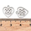 Non-Tarnish 316 Surgical Stainless Steel Charms STAS-Q314-06P-3