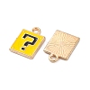 Alloy Enamel Charms ENAM-Q001-08G-02-2