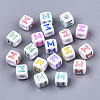 Opaque White Acrylic Beads SACR-R252-02M-1