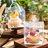 Foldable Transparent Plastic Single Cake Gift Packing Box CON-WH0084-42A-7