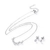 304 Stainless Steel Jewelry Sets SJEW-F211-01D-P-1
