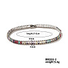 Brass Colorful Sparkling Cubic Zirconia Bracelet Fashionable Luxury Unique Style Accessory GT6474-5-1