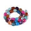 Natural Agate Beads Strands G-Q604-02A-M01-2