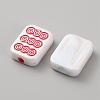 UV Platinum Opaque Acrylic Beads MACR-WH20001-26C-2