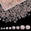 8 Strands 4 Style Transparent Glass Beads Strands EGLA-YW0003-11C-1