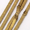 Electroplate Non-magnetic Synthetic Hematite Heishi Beads Strands G-J171B-2x2mm-06-1