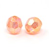 Eco-Friendly Transparent Acrylic Beads TACR-PL642-8mm-A02-2