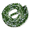 Transparent Crackle Baking Paint Glass Beads Strands DGLA-T003-01B-04-2