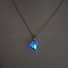 Alloy with Luminous Resin Bead Inside Pendant Necklaces for Women Men FS-WG4D5C2-15-1