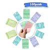 100Pcs 5 Styles Macaron Color Plastic Yin-yang Resealable Bags OPP-YW0001-06C-1