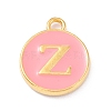 Golden Plated Alloy Enamel Charms X-ENAM-Q437-14Z-1