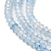 Natural Aquamarine Beads Strands G-J400-B01-01-4