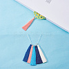  Nylon Thread Tassel Pendants Decoration FIND-NB0001-03-5