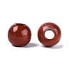 Natural Red Jasper European Beads G-Q607-02G-2
