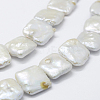 Natural Baroque Pearl Keshi Pearl Beads Strands PEAR-K004-42-3