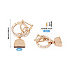 1Pc DIY Alloy Rhinestone Spring Gate Rings Keychains FIND-TA0008-54C-G-3