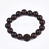 Feng Shui Rosewood Mala Bead Bracelets BJEW-T009-11-1