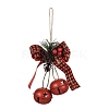 Christmas Theme Cloth Bowknot Pendant Decorations HJEW-Q002-01B-1