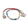 7 Knot Rainbow Lucky Bracelets BJEW-JB05819-1