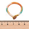 Handwoven Gradient Braided Polyester Cord Pendant Decorations HJEW-F026-01D-3