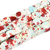 Spray Painted Synthetic Turquoise Beads Strands TURQ-T004-13D-1